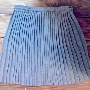 Vintage Esprit Gray Pleated Women's Skirt